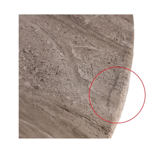 Zestaw 2 stolików Dice okrągłe marmur     szary outlet