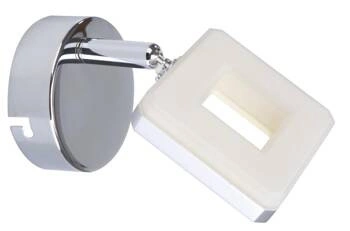 Kinkiet ścienny LED Cynthia chrom nowoczesny regulowany do sypialni salonu lub nad lustro