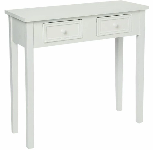 Konsola Charme biała z szufladami do przedpokoju i salonu w stylu prowansalskim drewniana