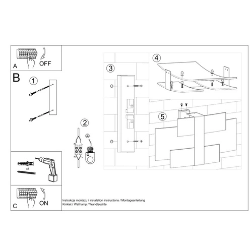 Kinkiet ścienny Celia nowoczesny chrom metal i szkło do salonu lub sypialni SOLLUX