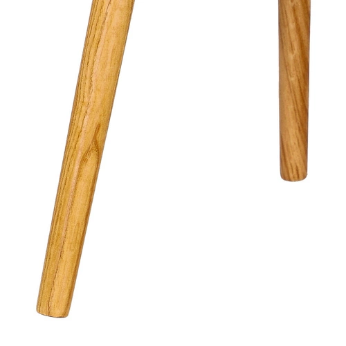 Krzesło do jadalni Emilia Actona welurowe różowe z podłokietnikami skandynawskie glamour