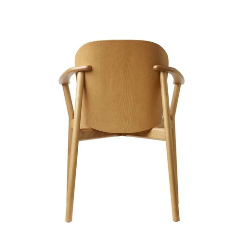 Krzesło drewniane FINN SCAB Design z podłokietnikami do jadalni nowoczesne orzech sztaplowane