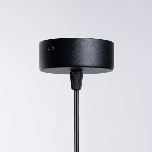 Lampa wisząca kula HYPERION 1 czarna nowoczesna do salonu regulowana wysokość