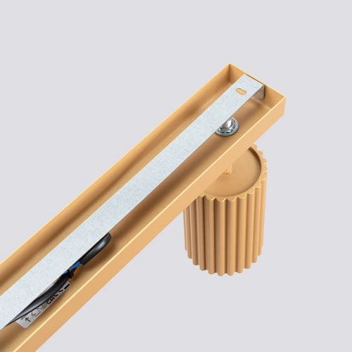 Plafon sufitowy KARBON 4L złoty ruchomy glamour do salonu i sypialni SOLLUX LIGHTING