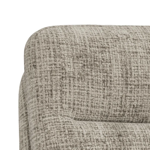 Actona Roger szare krzesło obrotowe tapicerowane do jadalni z podłokietnikami