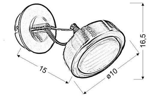 Kinkiet ścienny Earth nowoczesny metalowo-drewniany regulowany LED do sypialni i salonu