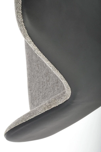 Krzesło obrotowe Odette szare tapicerowane do biura i gabinetu nowoczesne z podłokietnikami Intesi