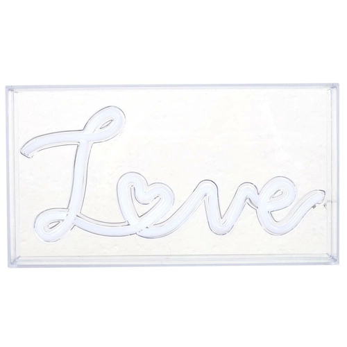 Lampka nocna LED Love nowoczesna bezprzewodowa dekoracyjna biała do pokoju dziecięcego Intesi