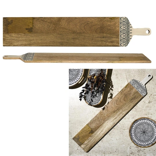 Intesi Dune deska kuchenna wąska drewniana mango 100 cm dekoracyjna