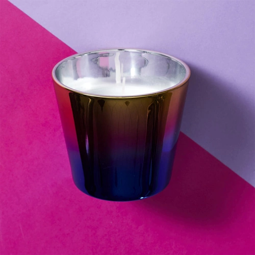 Świeca zapachowa opalizująca Intesi do salonu i sypialni w szkle nowoczesna multikolor