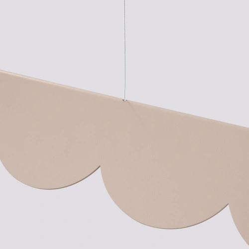 Lampa wisząca LED BISCUIT taupe nad stół nowoczesna do salonu