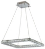 Lampa wisząca Lords kwadrat 42x42 24W LED chrom