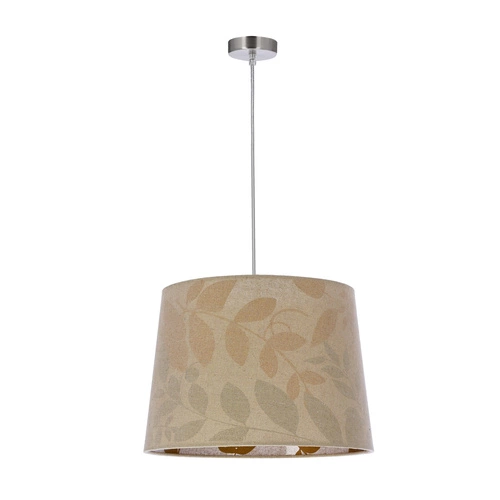 Lampa wisząca Mirage 35 beżowa z abażurem do salonu, kuchni lub jadalni retro 35 cm