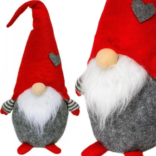 Skrzat Gnom z czerwoną czapką 40cm      