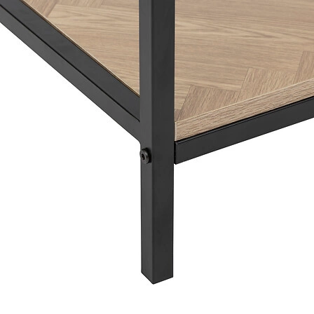 Konsola Chevrons nowoczesna z szufladami i półką do przedpokoju loftowa Atmosphera 110 cm