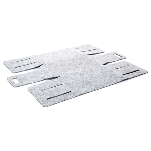 Intesi składany kosz filcowy do przechowywania małych przedmiotów szary S nowoczesny