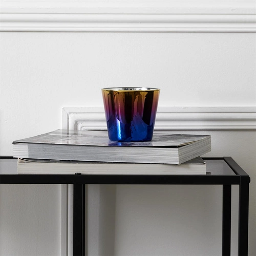 Świeca zapachowa opalizująca Intesi do salonu i sypialni w szkle nowoczesna multikolor