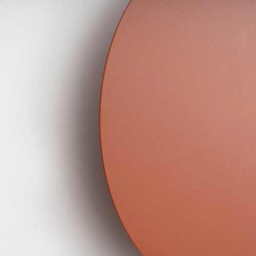 Kinkiet ścienny LED BORGEN czerwony nowoczesny stalowy do salonu i sypialni 30 cm