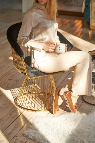 Krzesło Feeny Velvet czarne