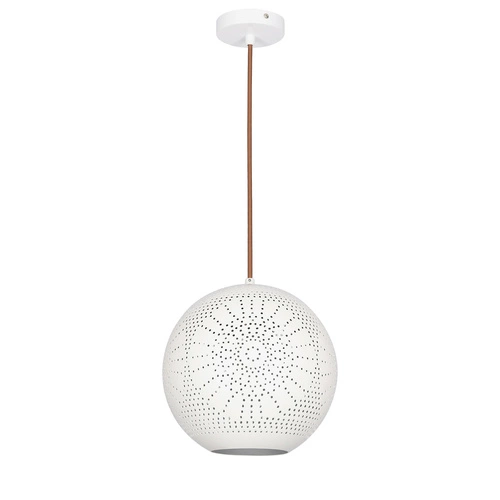 Lampa wisząca Bene 25 kula s 1x60W E27 ażurowy biały
