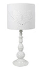 Lampa stołowa Lans lampka 1x60W E27  biała