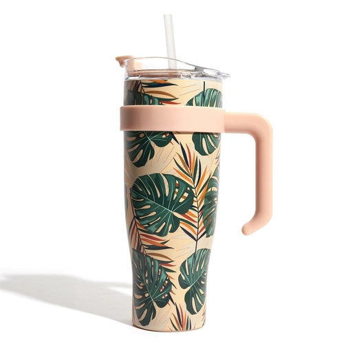 Kubek termiczny Miami Tropical zielony