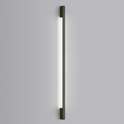 Kinkiet ścienny LED SAPPO 150 nowoczesny oliwkowy zielony do salonu i sypialni aluminium