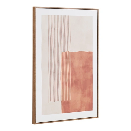 Obraz dekoracyjny Mina beżowo‑brązowy 50x70 boho do salonu House Nordic