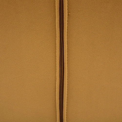 Fotel wypoczynkowy Evan żółty welur na płozach do salonu nowoczesny skandynawski Atmosphera