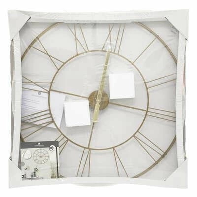 Zegar ścienny 3D Vintage Gold Atmosphera duży złoty metalowy do salonu nowoczesny 70 cm