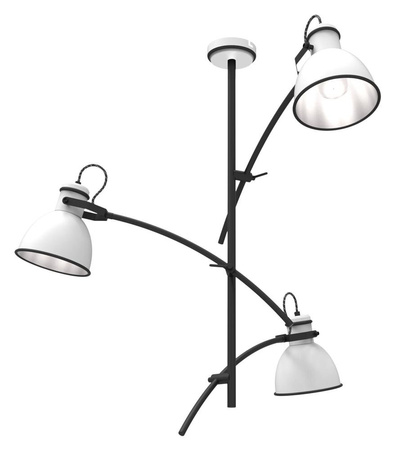 Lampa wisząca Zumba 3x60W E27  biały+czarny