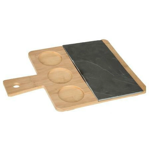 Zestaw do przekąsek z łupka i bambusa