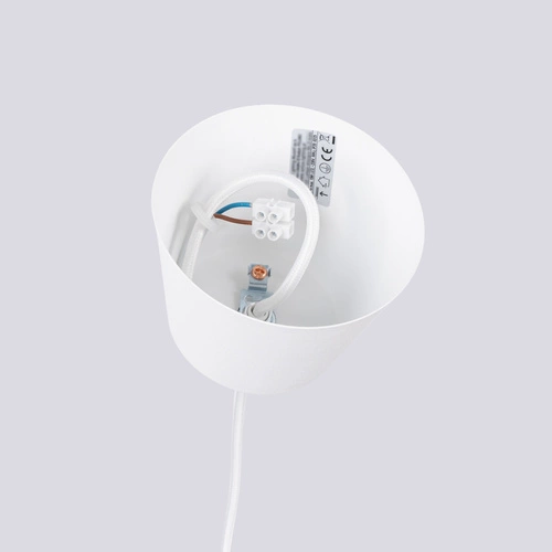 Lampa wisząca BILO biała nowoczesna metalowa do salonu kuchni sypialni 35 cm