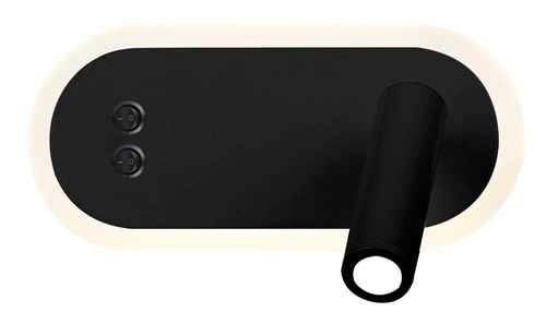 Kinkiet ścienny LED Miracle czarny matowy nowoczesny z regulacją do sypialni i salonu CANDELLUX