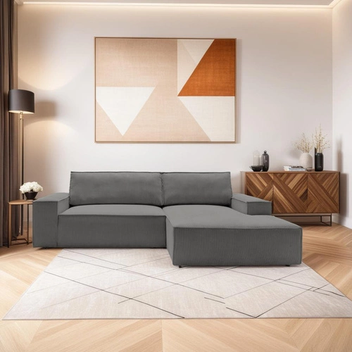 Narożnik Molde M prawy szary ciemny Poso  60