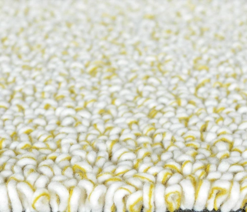 Dywan nowoczesny wełniany Trace Loop turmeric yellow 140x200 cm do salonu i sypialni łatwoczyszczący