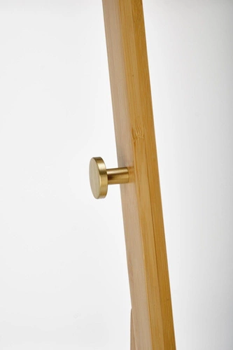 Intesi Boho wieszak stojący do przedpokoju bambusowy z półką rattanową naturalny 168 cm