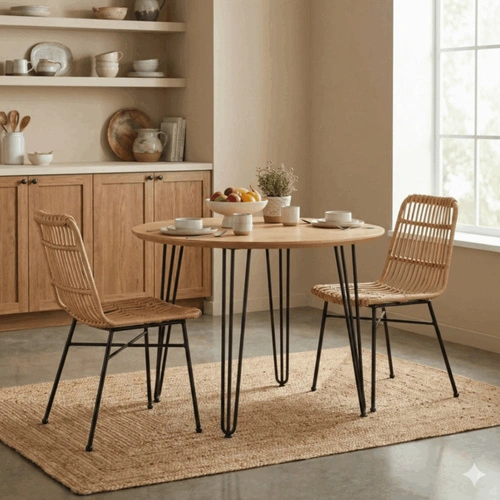 Zestaw 2 krzeseł ogrodowych Surabaya technorattan boho do jadalni i na taras Intesi