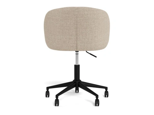 Fotel biurowy Eleanor beżowy obrotowy z podłokietnikami do biurka