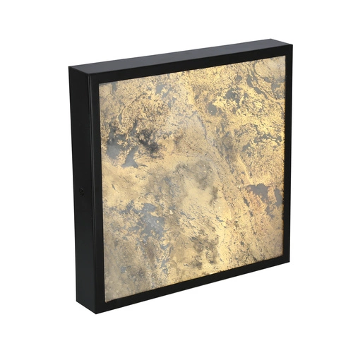 Plafon LED Luxan czarny kwadratowy 29x29 rustykalny do salonu i kuchni CANDELLUX