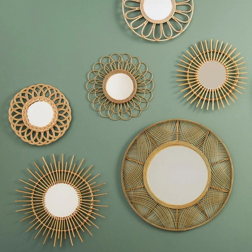 Lustro boho Flower cane 56cm