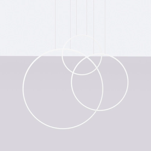 Lampa wisząca LED RIO 3 biała 3-punktowa nad stół do jadalni nowoczesna Thoro