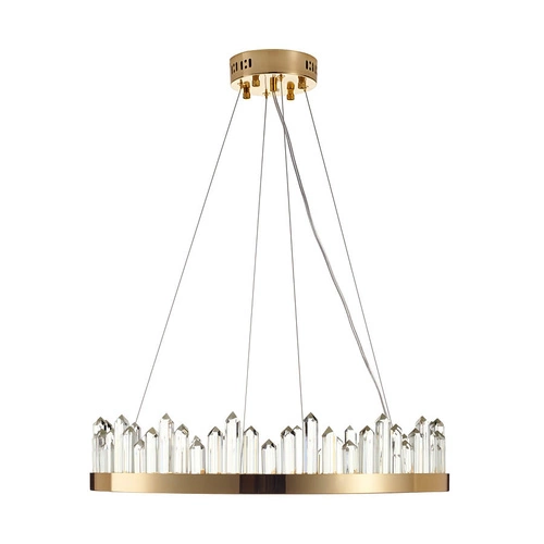 Lampa wisząca LED LUSSO złota 60 cm nowoczesna do salonu i jadalni Step into Design