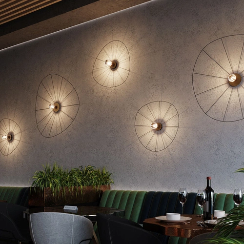 Kinkiet ścienny ESKOLA 110 czarny nowoczesny metalowy do salonu i sypialni Thoro 110 cm