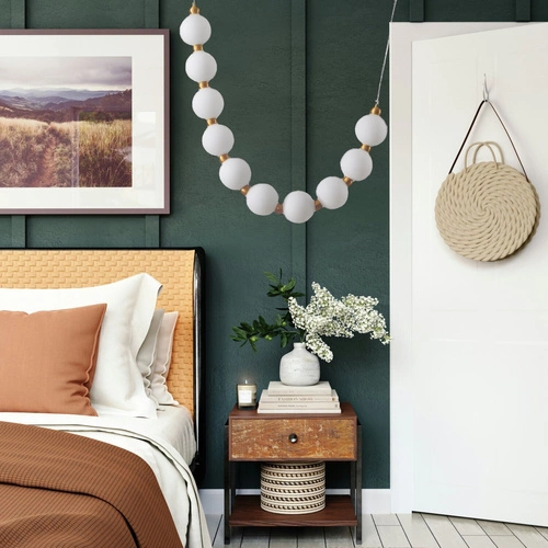 Lampa wisząca kula LED CORALLI S biała nowoczesna nad wyspę do salonu Step into Design