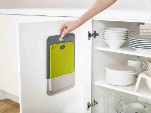 Zestaw 2 plastikowych desek do krojenia DoorStore Chop Joseph Joseph szare do kuchni