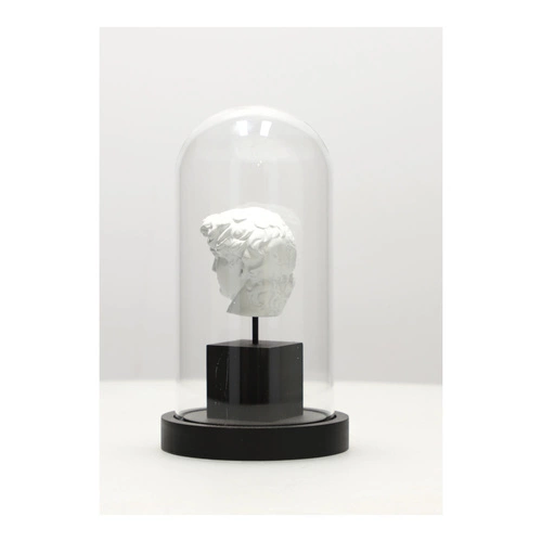 Figurka dekoracyjna Dawid pod szkłem Atmosphera glamour do salonu i sypialni na prezent