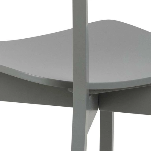 Krzesło drewniane Roxby szare do jadalni i kuchni skandynawskie Actona styl retro