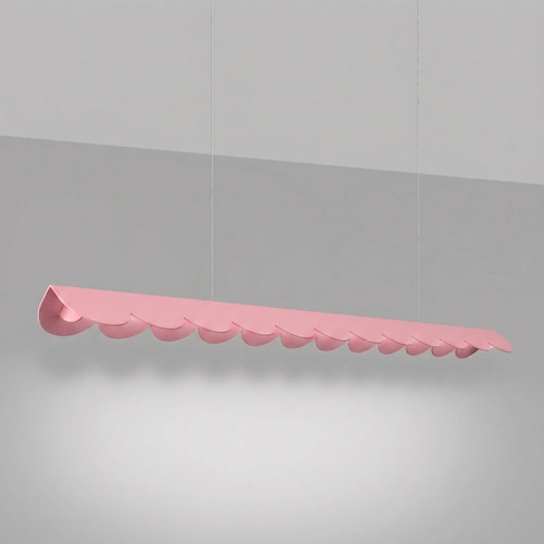 Lampa wisząca Biscuit 130 LED różowa nad wyspę z regulacją wysokości