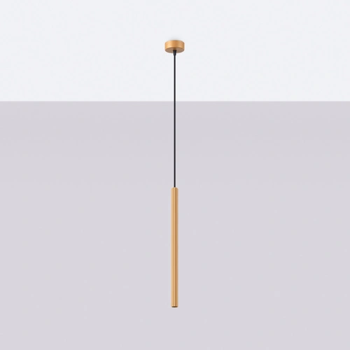 Nowoczesna złota lampa wisząca ARCHE 1 regulowana do salonu, sypialni lub jadalni